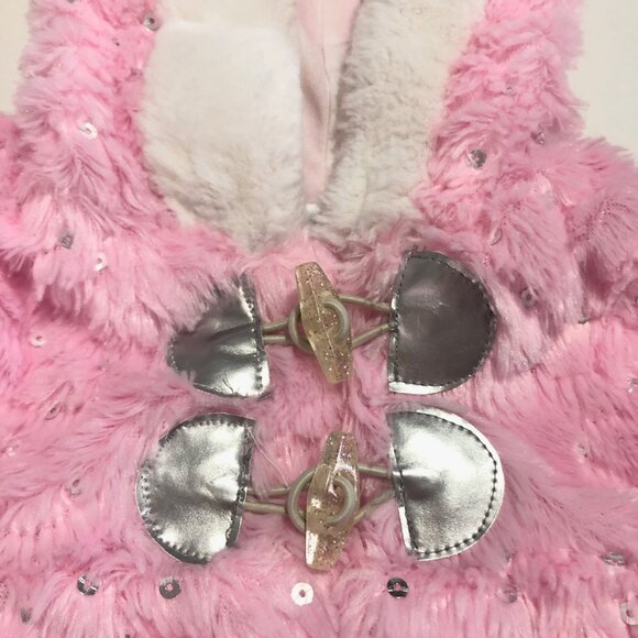Small Wonders pink faux fur fall jacket - 3-6m - Picture 6 of 9
